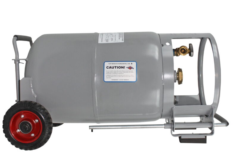 Flame King YSN30HOG Horizontal & Vertical Propane Cylinder with Premium OPD & Built-in Gauge, Gray - Image 6