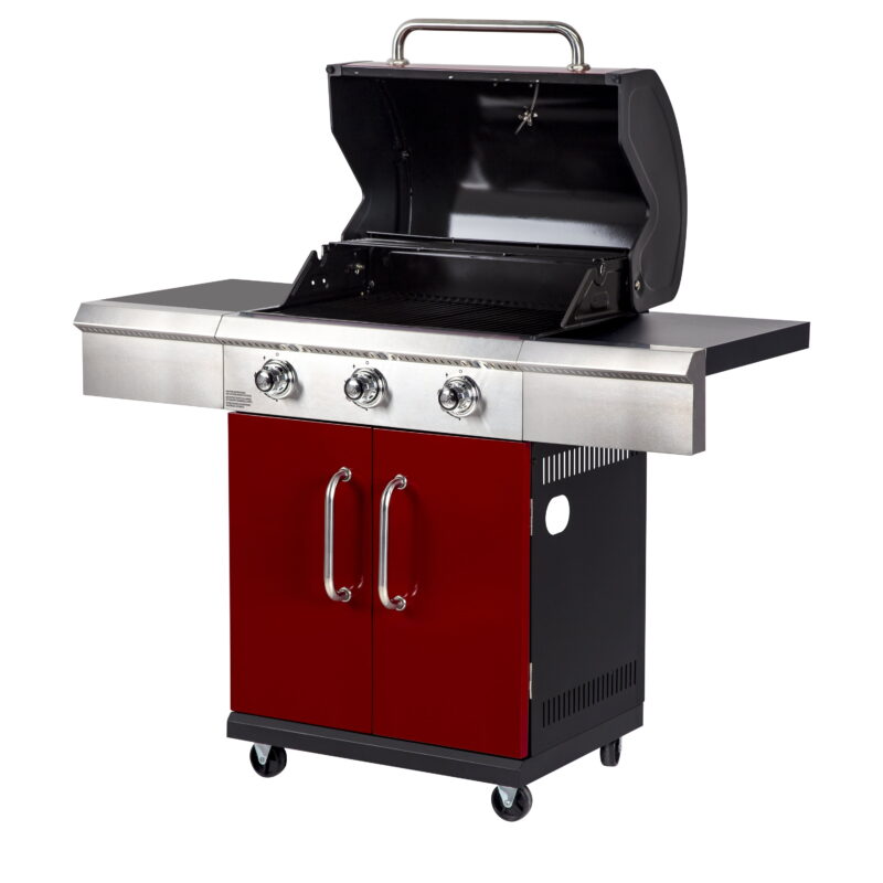 Dyna Glo 3 Burner Red Propane Gas Grill - Image 7