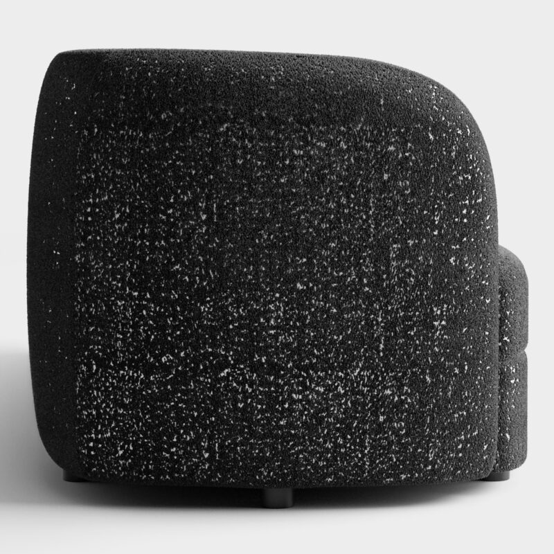 Furniture of America Sonya Tuxedo Indoor Boucle Fabric Armchairs & Accent Chairs, Black - Image 4