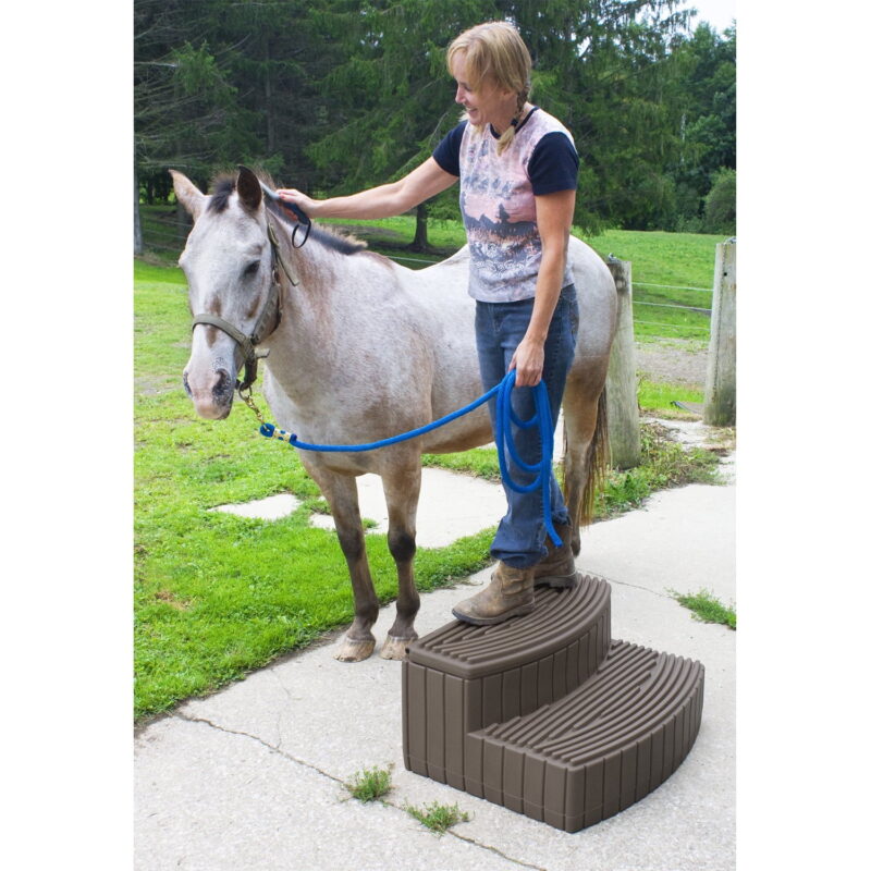 Good Ideas Stora Steps Lightweight Outdoor & Indoor Storage Step,  Oak - Image 5