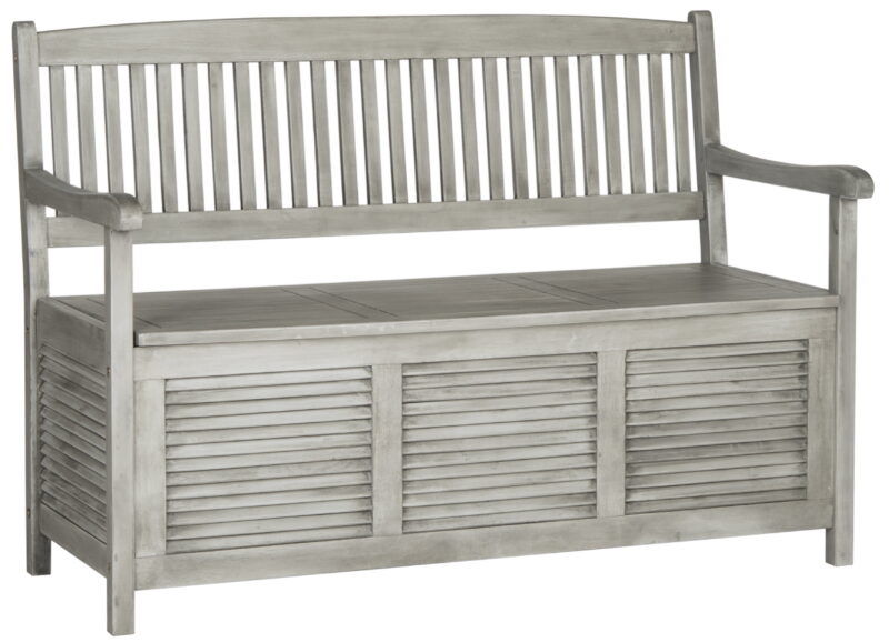 Safavieh Brisbane Indoor/Outdoor Modern Storage Bench - Image 3