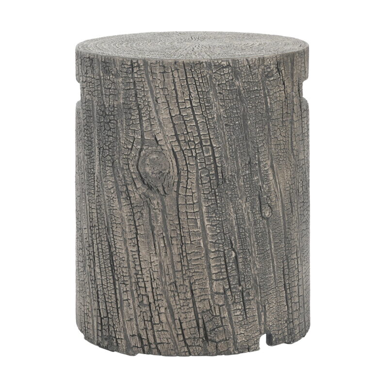 Christopher Knight Home Outdoor Round Propane Tank Cover, Lightweight Concrete Side Table, Light Grey - Image 7