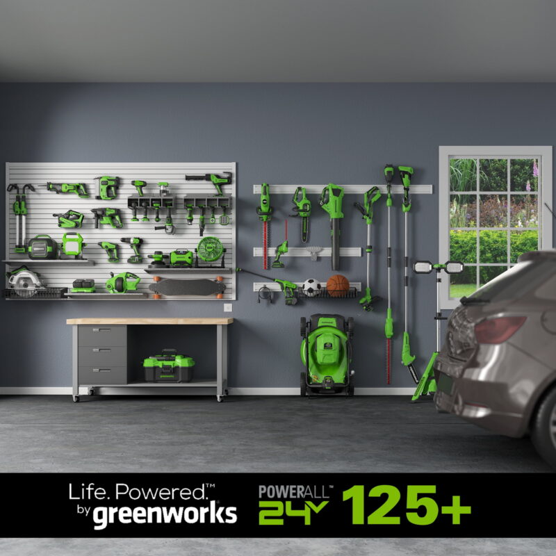Greenworks 24V 13” Battery Powered Push Walk-Behind Mower, 4Ah USB Battery and Charger Included - Image 4