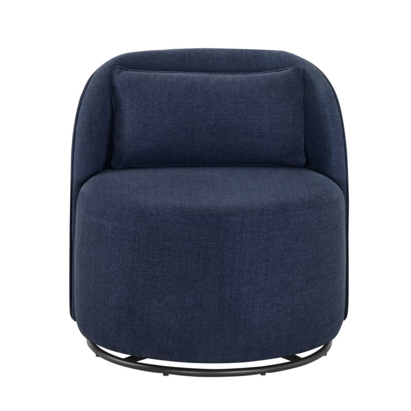 Better Homes & Gardens Juliet Modern Arch Swivel Accent Chair, Navy - Image 2