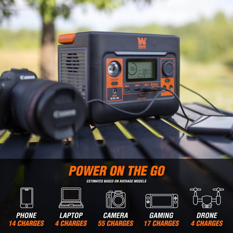 WEN 300-Watt 269Wh Lithium-Ion Power Station and Battery-Powered Inverter Generator - Image 6
