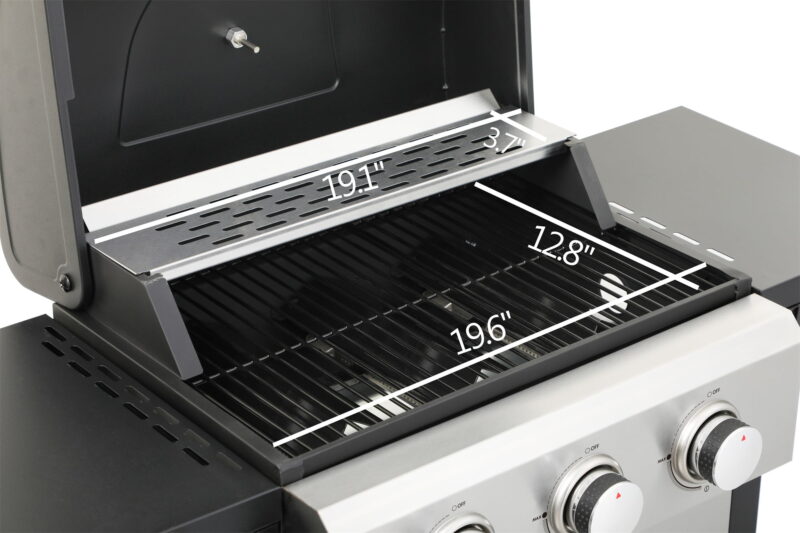 Miniyam 3 Burners Stainless Steel BBQ Propane Gas Grill for Outdoor Barbecue - Image 6