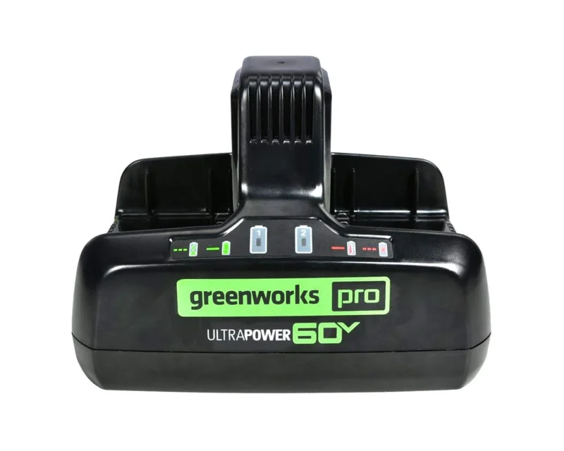 Greenworks 60V 10 Amp UltraPower Dual-Port Battery Charger - Image 3