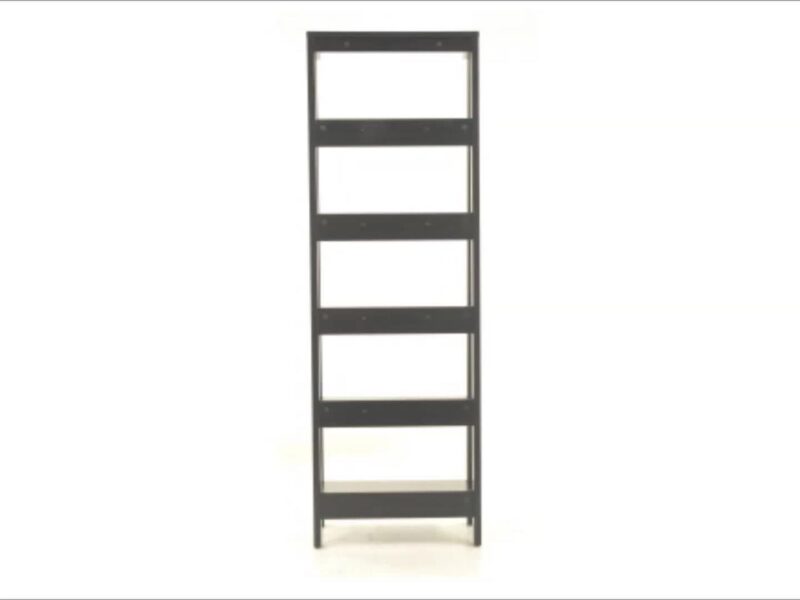 Sauder Trestle 5 Shelf Bookcase, Jamocha Wood Finish - Image 2